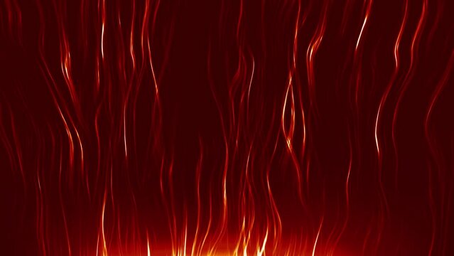 Mystical smooth slowly liquid creative design. Fiery fire tongues of flame slowly strive upward background. The mystic stench of smoke rises top in thin streams motion video.