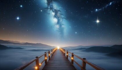 A bridge of stars leading to the gates of heaven upscaled_2 - Powered by Adobe