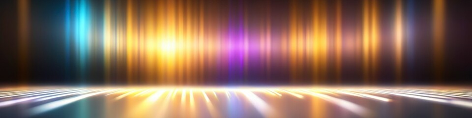 Naklejka premium A dance of light and softness, this abstract background with a bokeh effect offers a peaceful retreat into a world of blurred beauty.