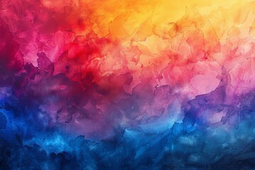 Bright, abstract watercolor texture in a spectrum of colors, ideal for creative backgrounds in ads and presentations