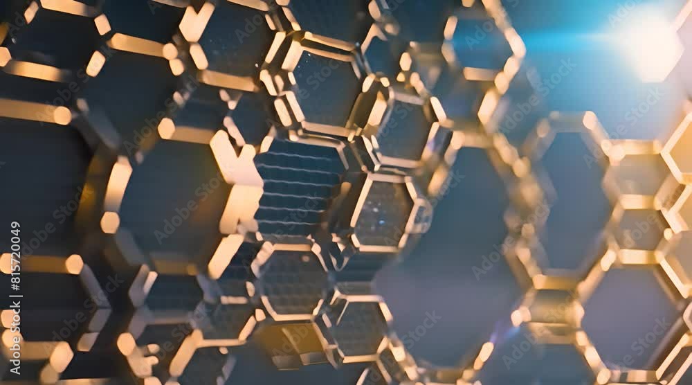 Poster unveiling the enigma: a luminous cube at the heart of a cosmic tapestry