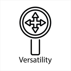 Versatility Vector icon