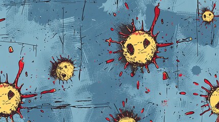 Abstract colorful paint splatter and splash background design