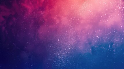 Fototapeta premium Cosmic texture with sparkling stars in pink and blue gradient. Galaxy and space concept for design