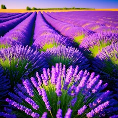Obraz premium Purple Paradise: Provence's Lavender Fields in Full Bloom