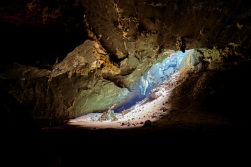 Rock formation inside the big cave