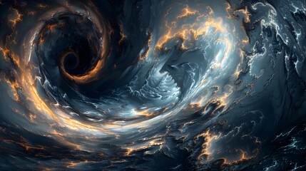 Swirling Magnetic Vortex Ethereal of Hypnotic Electromagnetic Forces in the Depth of Cosmic Space