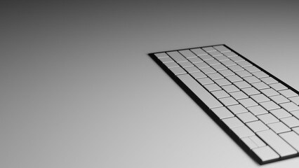 computer keyboard background made in 3d