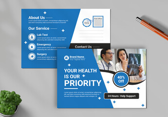 Health Care Service Post Card - Powered by Adobe