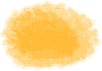 Fototapeta premium Watercolor splash, stain texture. Vector illustration. Yellow, orange, golden
