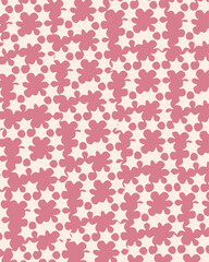 Trendy floral seamless pattern . Vintage 70s style hippie flower background design. Colorful pastel color groovy artwork, y2k nature backdrop with daisy flowers.