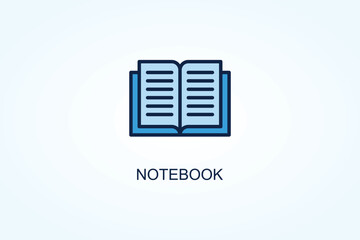 Notebook vector  or logo sign symbol illustration