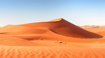 Fototapeta na wymiar Panorama of the red dunes