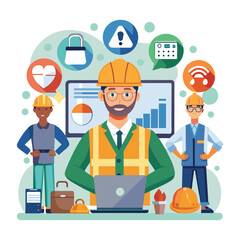 warehouse worker illustration