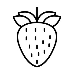 Strawberry line icon