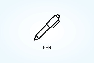 Pen Vector  Or Logo Sign Symbol Illustration