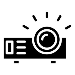 Projector Glyph Icon Design