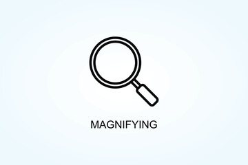 Magnifying Vector  Or Logo Sign Symbol Illustration