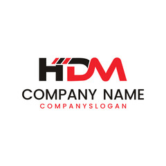HDM logo design, vector logo design, illustration 