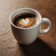 Fototapeta premium cup of coffee close up 