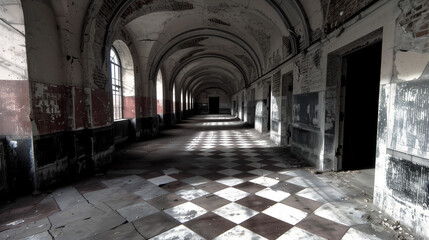 old stone corridor