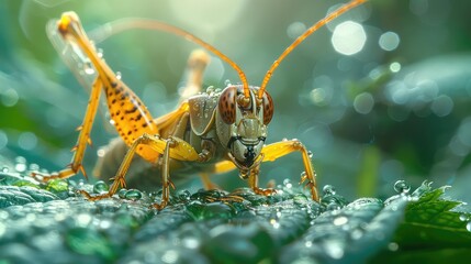 Macro photography setup for documenting insect biodiversity in a dense jungle, closeup, natural light