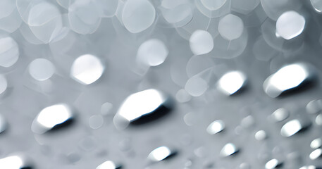 Close-up photograpgh of water droplets on a glass surface, Monochrome colors background