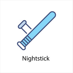 Nightstick Vector icon