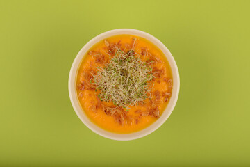 Bowl of carrot soup