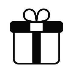 A handy icon design of gift box in modern style