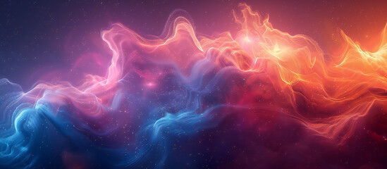 Obraz premium Neon Glow Abstract Background