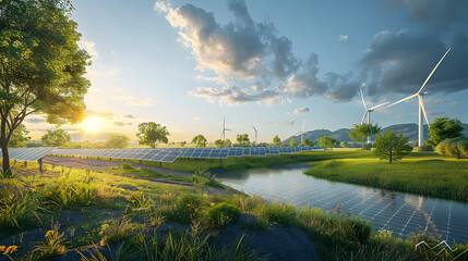 Sustainable Green Energy Research Campus with Renewable Power Infrastructure
