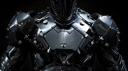 A high-tech suit of armor with calcium plating for enhanced protection