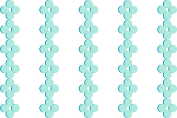 abstract blue background, abstract background with dot , blue green dot pattern on white background. Straight dot vertical strip pattern for backdrop and wallpaper, polka dot seamless repeat design