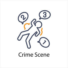 Crime Scene Vector icon