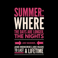 Obraz premium summer quotes in English with beautiful style.