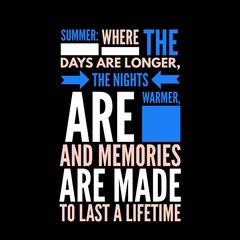 Obraz premium summer quotes in English with beautiful style.