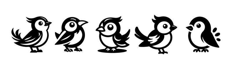 Vector collection of bird illustrations