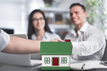 House model for real estate. Property investment.