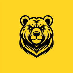 Modern bear logo vector design