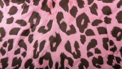 pink leopard print fur background