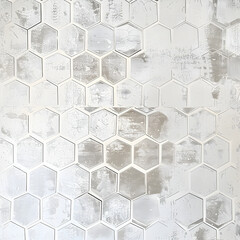 A faded honeycomb white line pattern with a soft appearance.