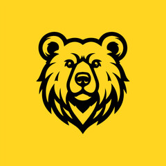 Modern bear logo vector design