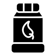 herbal glyph icon