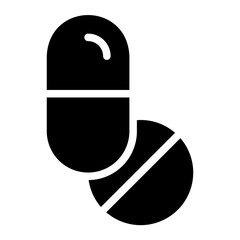 medicine glyph icon