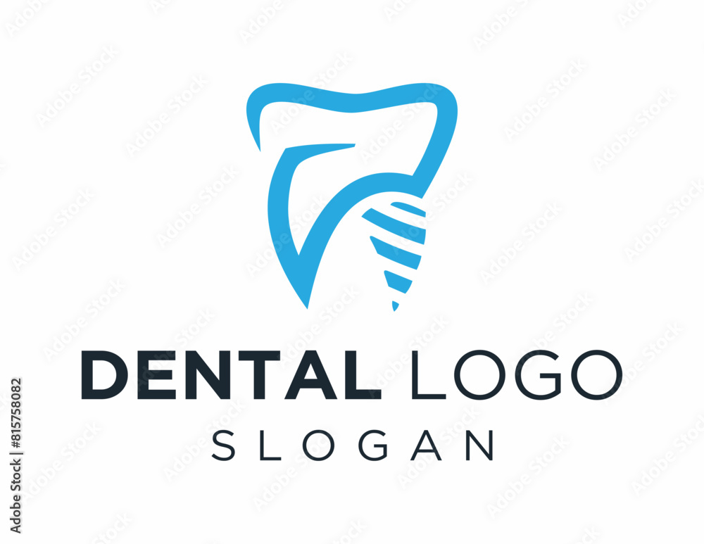 Poster the logo design is about dental and was created using the corel draw 2018 application with a white b