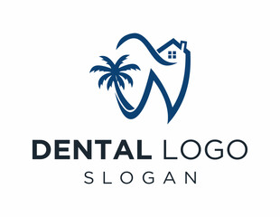 The logo design is about Dental and was created using the Corel Draw 2018 application with a white background.