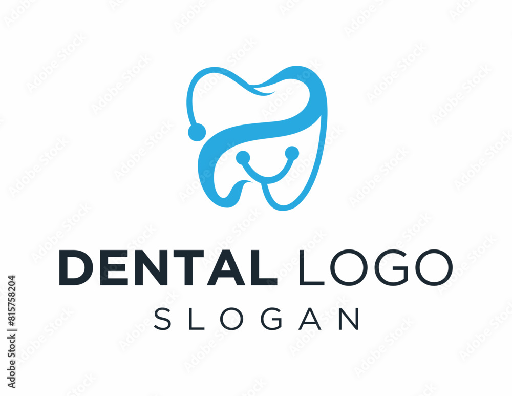 Poster the logo design is about dental and was created using the corel draw 2018 application with a white b