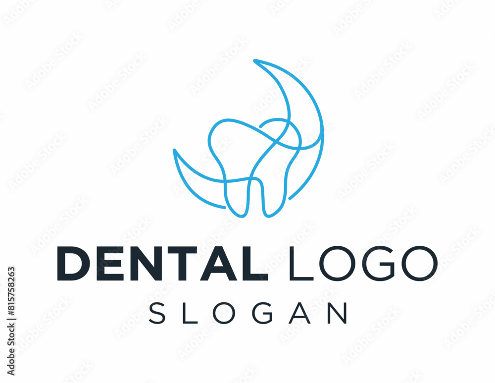 Poster the logo design is about dental and was created using the corel draw 2018 application with a white b