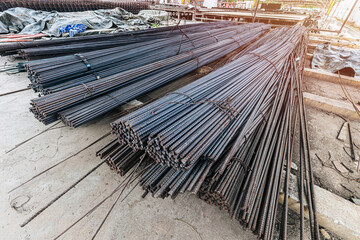 Round Bar Steel high strength for construction concrete casting industry, long line cylindrical...